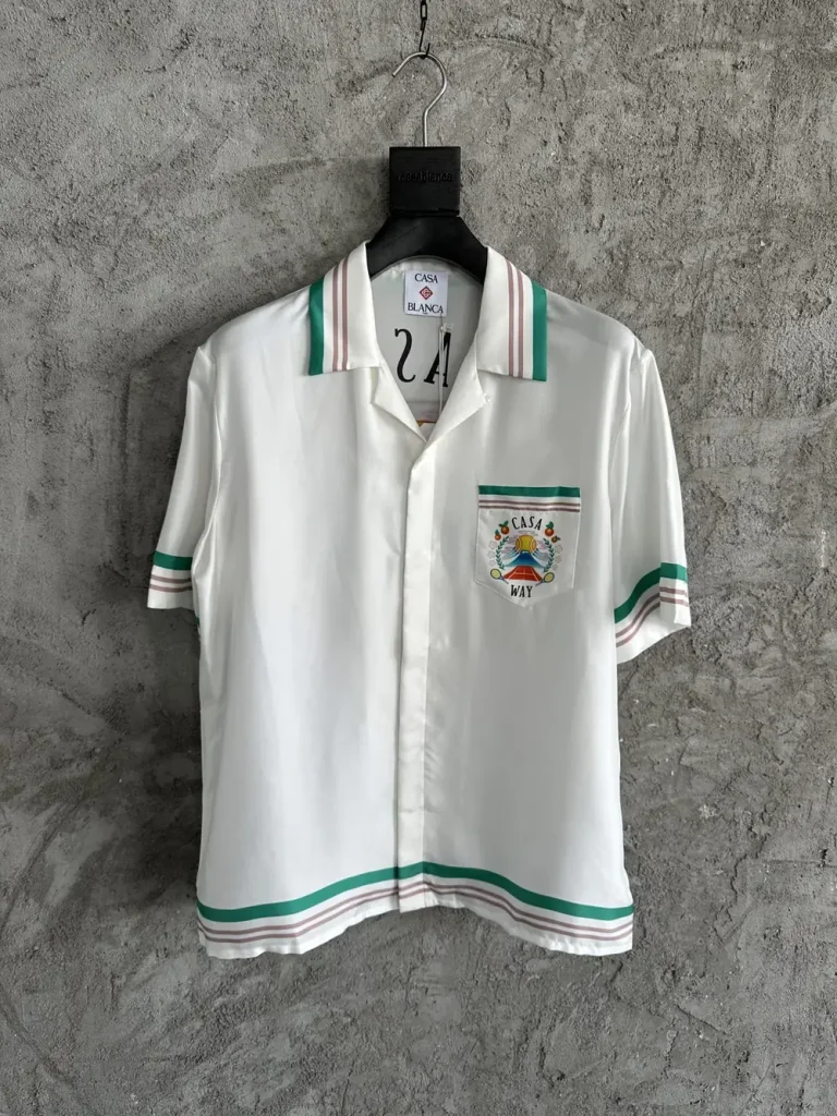 Casablanca 2025SS Silk Printed Short Sleeve Shirt #0271