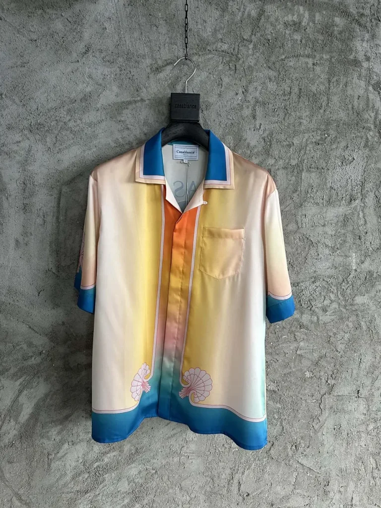 Casablanca 2024SS Silk Printed Short Sleeve Shirt #0280