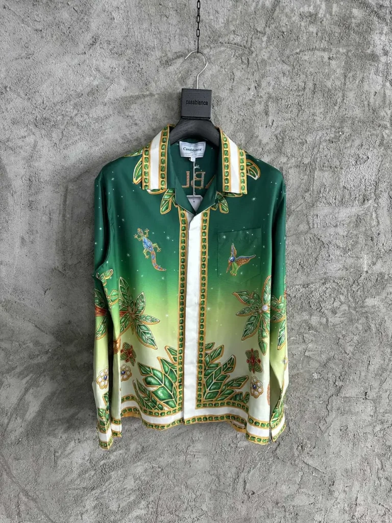 Casablanca 2024SS Silk Printed Long Sleeve Shirt #0287