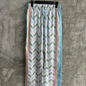 Casablanca Silk-Feel Printed Pants