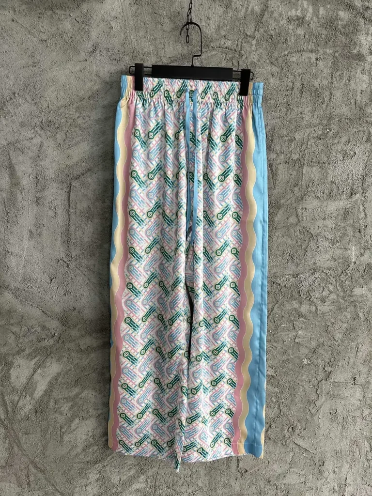 Casablanca 2024SS Silk Printed Pants #0292