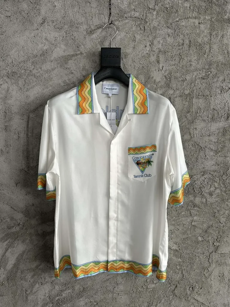 Casablanca 2025SS Silk Printed Short Sleeve Shirt #0294