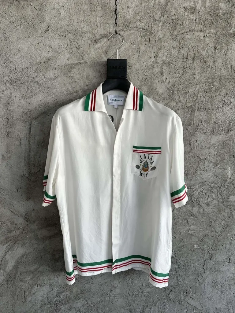 Casablanca 2025SS Silk Printed Short Sleeve Shirt #0297