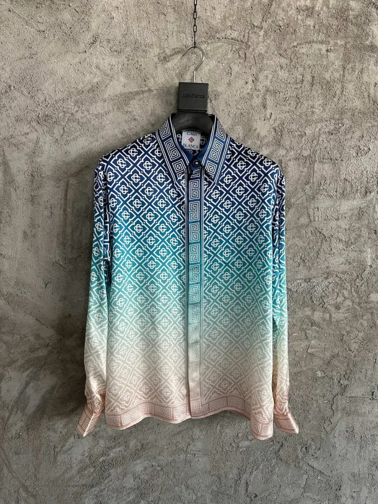 Casablanca 2025SS Silk Printed Long Sleeve Shirt #0315
