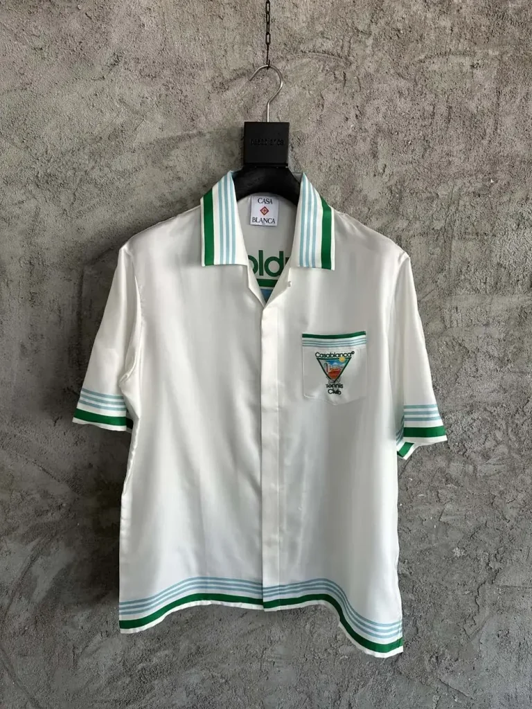 Casablanca 2025SS Silk Printed Short Sleeve Shirt #0318