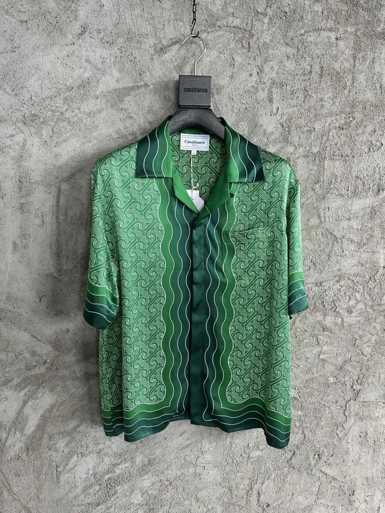 Casablanca 2024SS Silk Printed Short Sleeve Shirt #0325