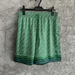 Casablanca Silk-Feel Printed Shorts
