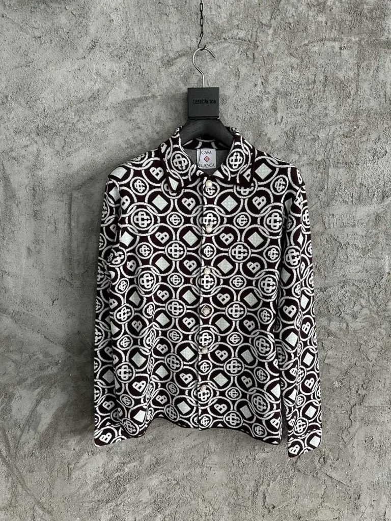 Cotton-Feel Printed Knit Shirt