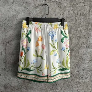 Casablanca Silk-Feel Printed Shorts