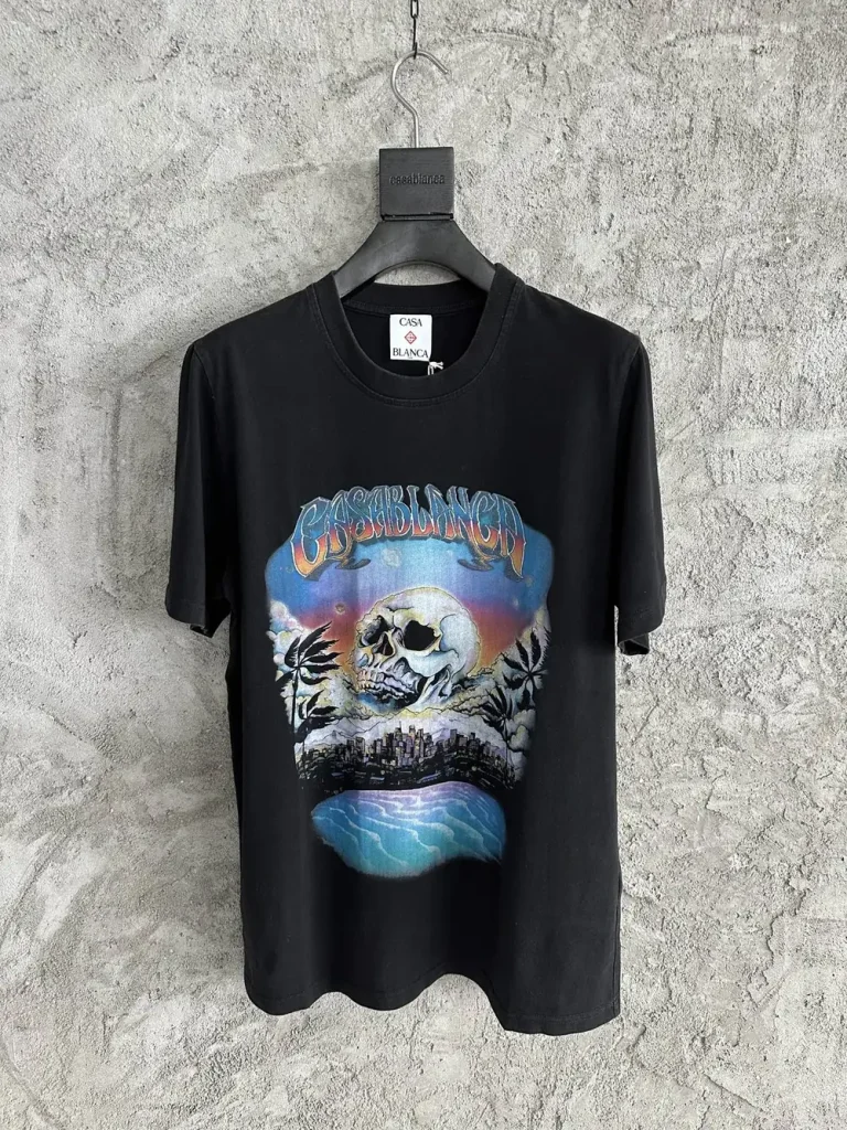 Casablanca 2025SS Cotton Printed Short Sleeve Shirt #0360