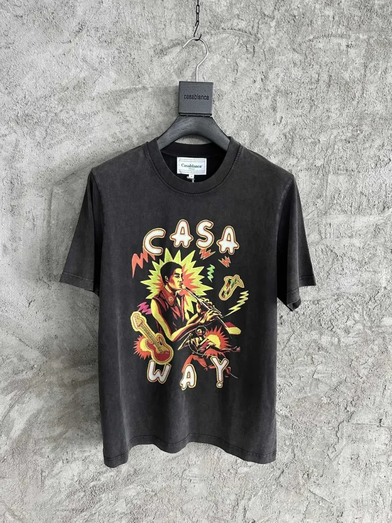 Casablanca 2025SS Cotton Printed Short Sleeve Shirt #0361