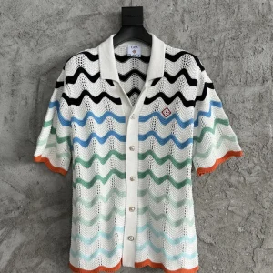 Casablanca Cotton-Feel Knit Shirt