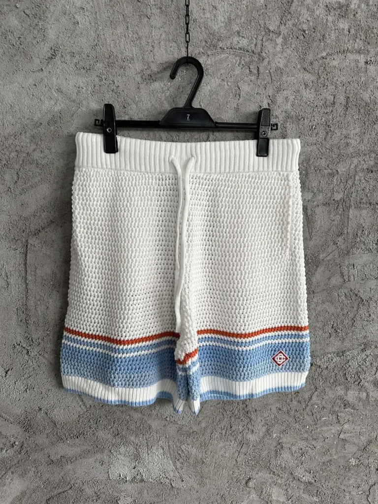 Cotton-Feel Textured Knit Shorts