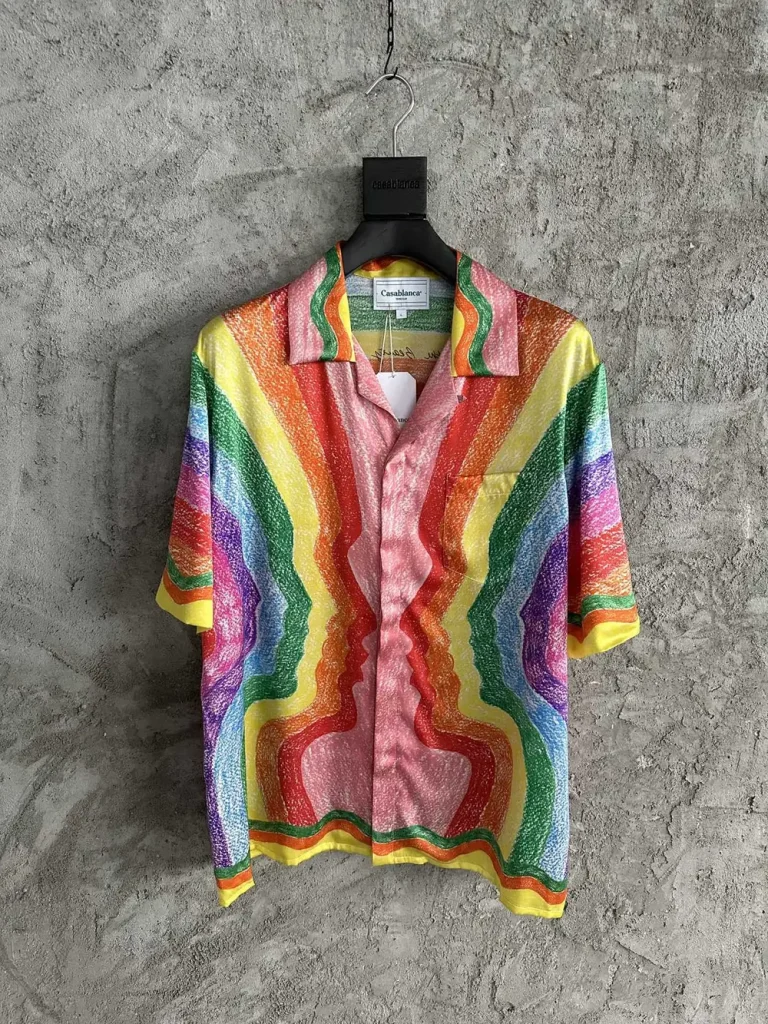 Casablanca 2024SS Silk Printed Short Sleeve Shirt #0367