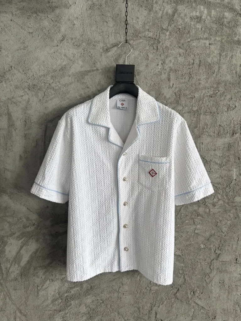 Casablanca 2025SS Cotton Printed Short Sleeve Shirt #0369