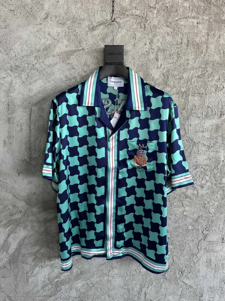 Casablanca 2024SS Silk Printed Short Sleeve Shirt #0376