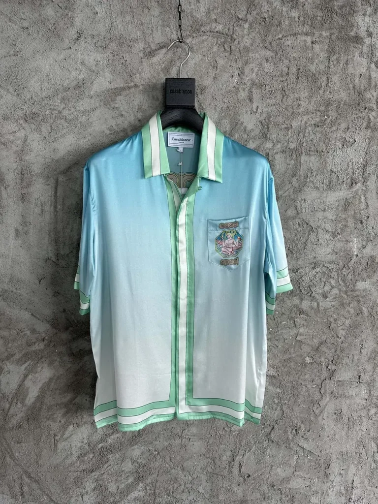 Casablanca 2024SS Silk Printed Short Sleeve Shirt #0405