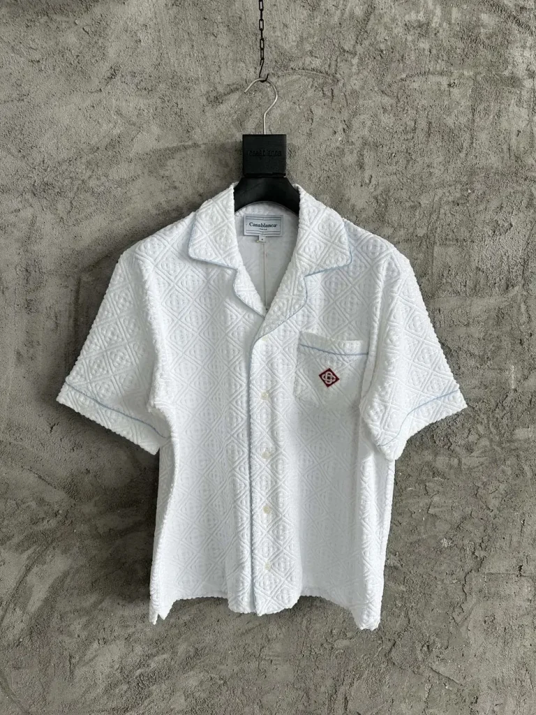 Casablanca 2024SS Cotton Printed Short Sleeve Shirt #0409