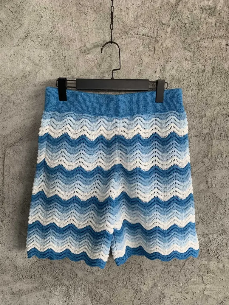 Cotton-Feel Textured Knit Shorts