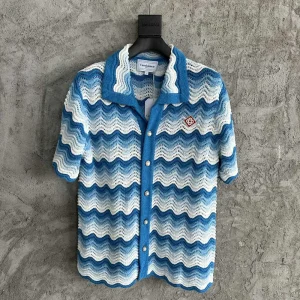 Casablanca Cotton-Feel Knit Shirt