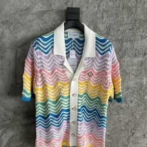 Casablanca Cotton-Feel Knit Shirt