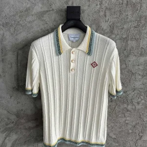 Casablanca Cotton-Feel Knit Shirt