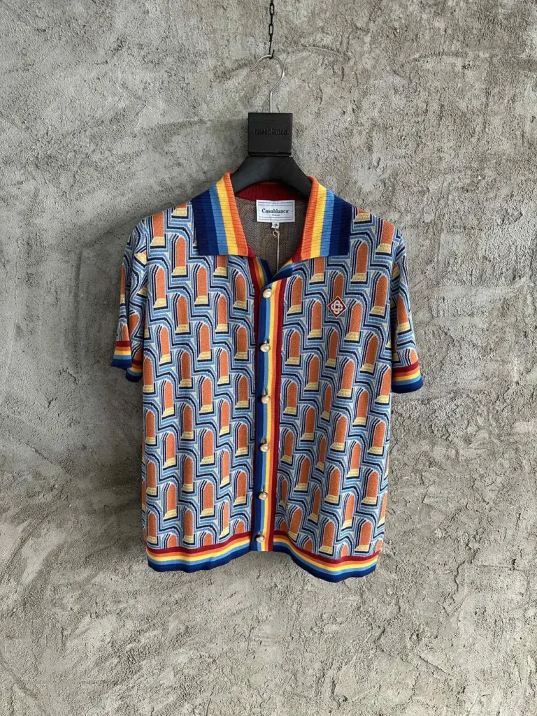 Casablanca 2023SS Cotton Printed Knit Shirt #0429