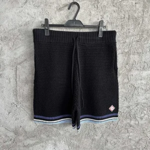 Casablanca Cotton-Feel Embroidered Knit Shirt