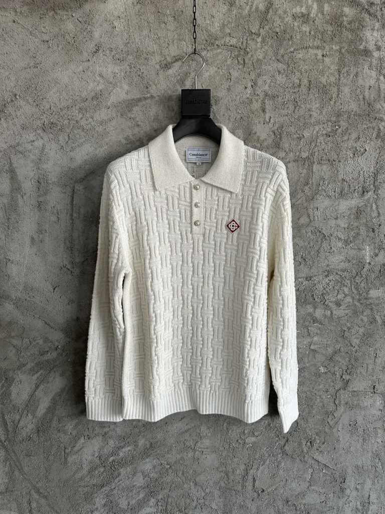 Casablanca 2024SS Wool Printed Knit Shirt #0464