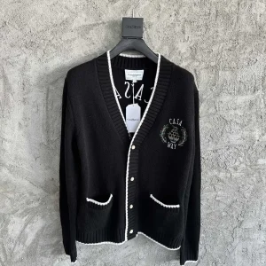 Casablanca Wool Embroidered Knit Shirt
