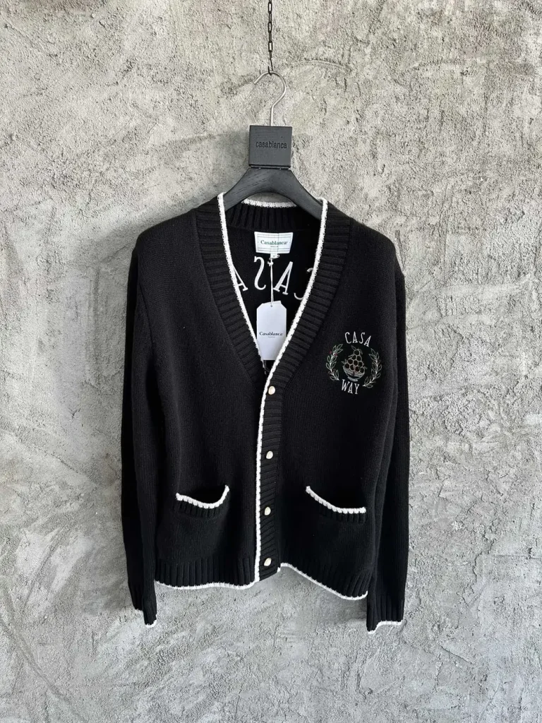 Casablanca 2024SS Wool Embroidered Knit Shirt #0465