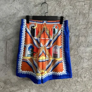 Casablanca Silk-Feel Printed Shorts