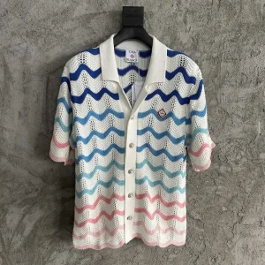 Casablanca Cotton-Feel Knit Shirt