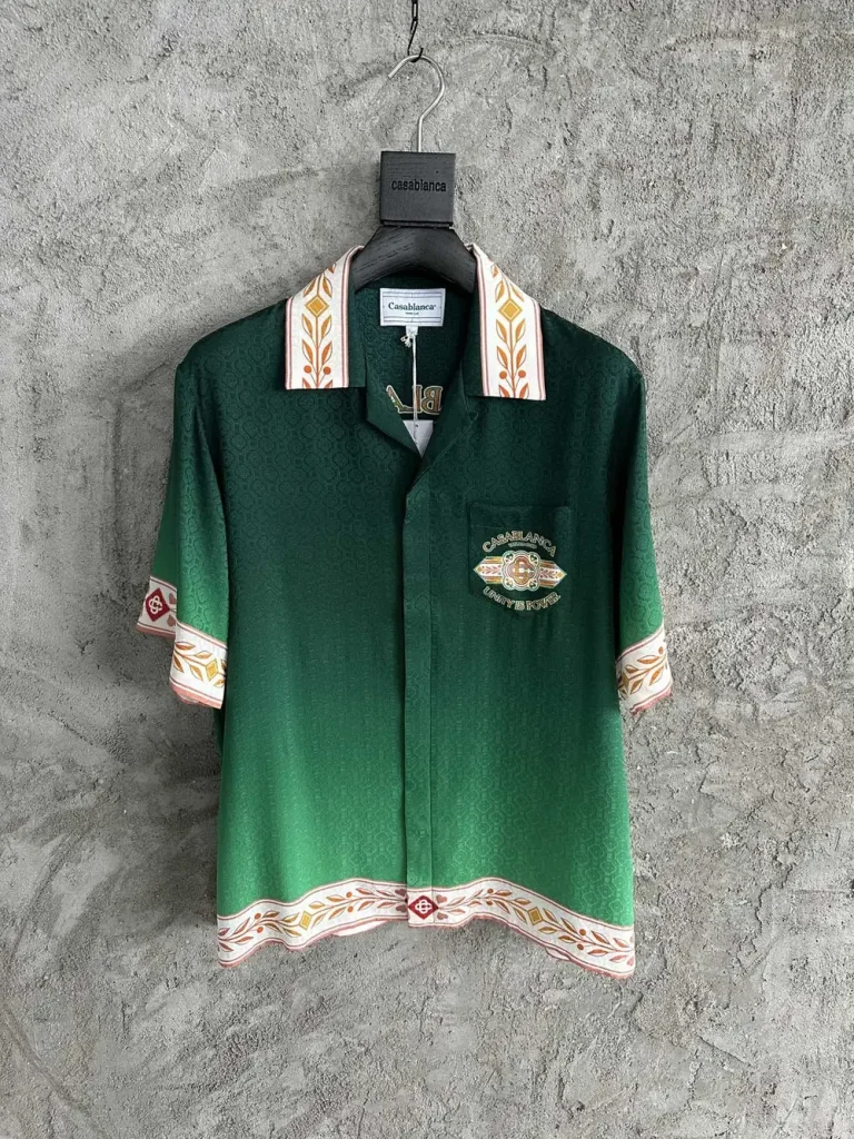 Casablanca 2024SS Silk Printed Short Sleeve Shirt #0476