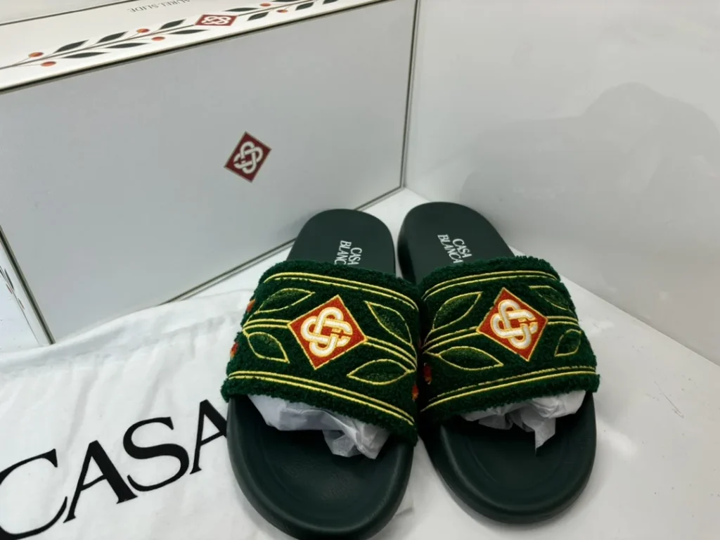 Embroidered Slides