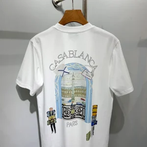 Casablanca Cotton Printed Round Neck T-Shirt #C1012