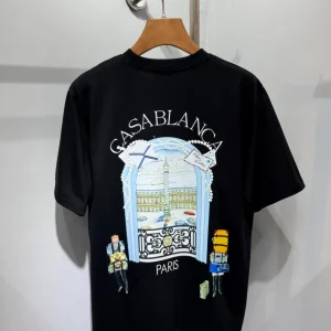 Casablanca Cotton Printed Round Neck T-Shirt #C1012B