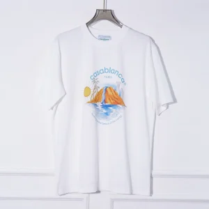 Casablanca Cotton Printed Round Neck T-Shirt #C6724W