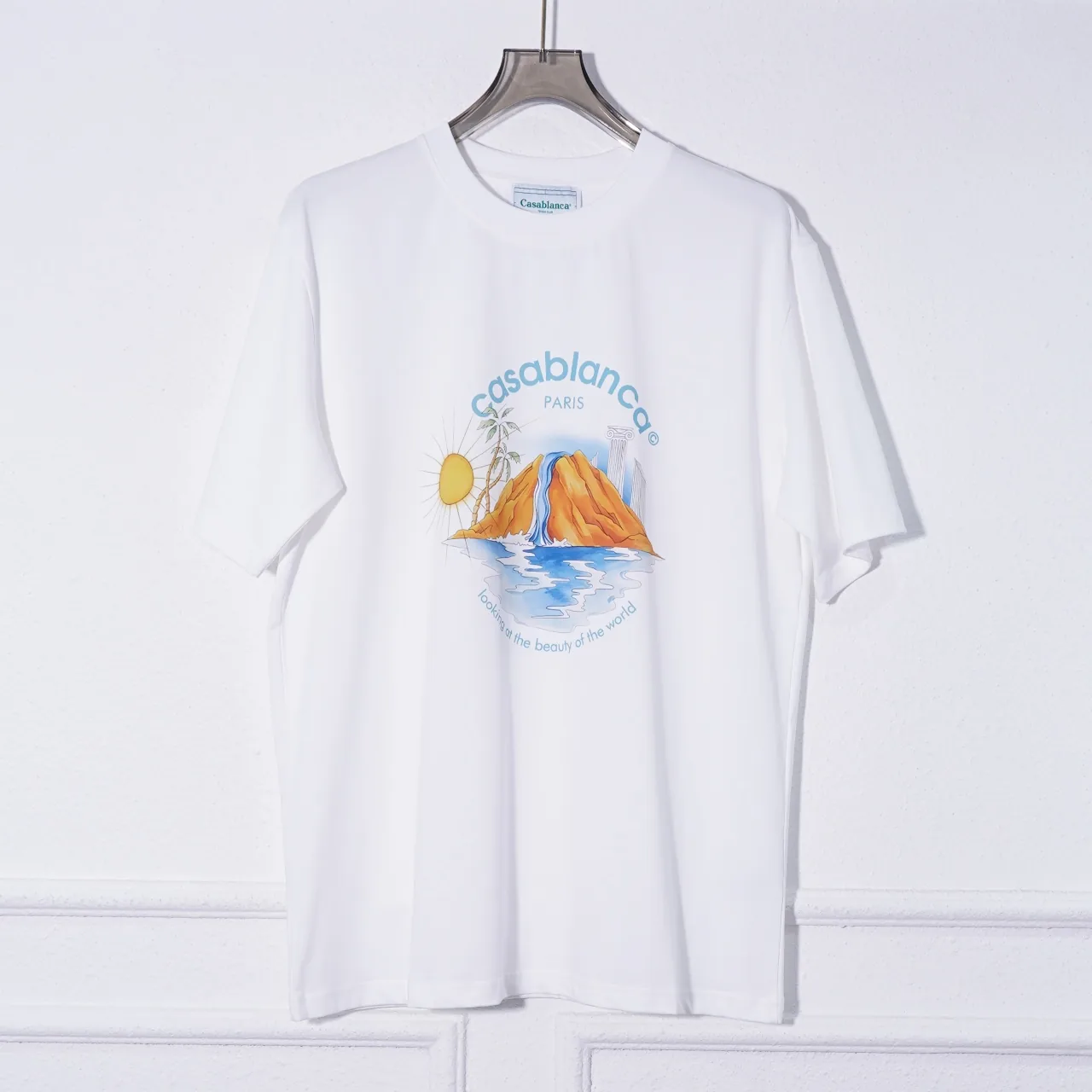 Casablanca Cotton Printed Round Neck T-Shirt #C6724W
