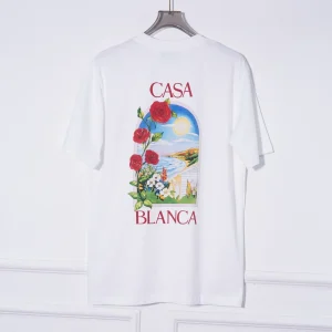 Casablanca Cotton Printed Round Neck T-Shirt #C6726W
