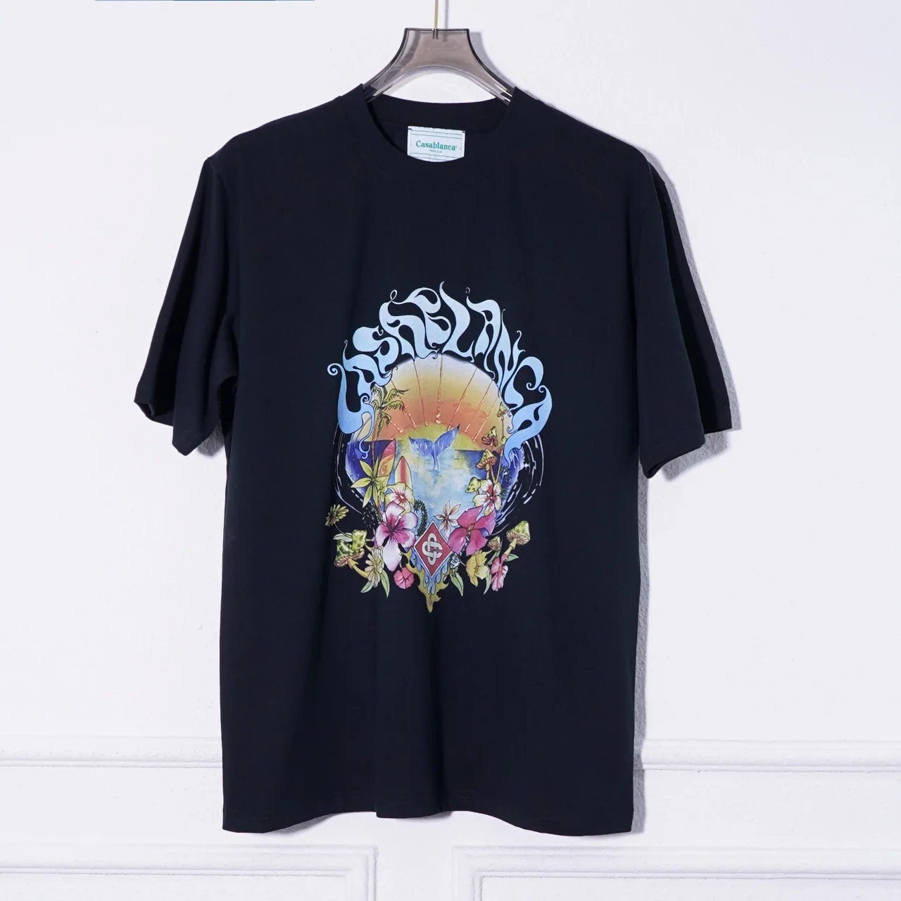 Casablanca Cotton Printed Round Neck T-Shirt #C6727B