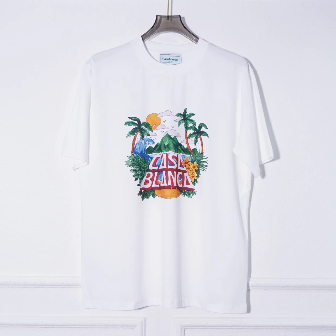 Casablanca Cotton-Feel Printed T-Shirt