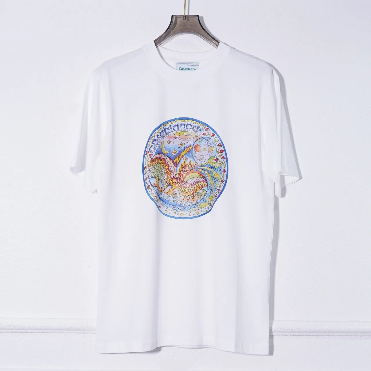 Casablanca Cotton-Feel Printed T-Shirt