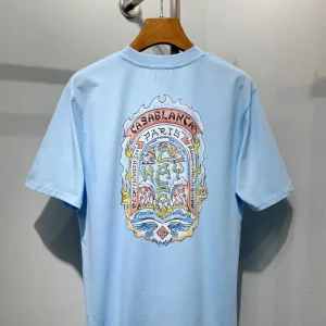 Casablanca Cotton-Feel Printed T-Shirt