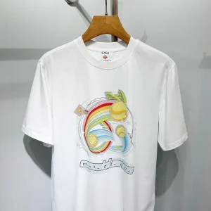 Casablanca Cotton-Feel Printed T-Shirt