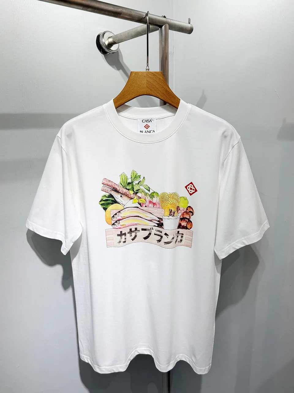 Casablanca Cotton-Feel Printed T-Shirt