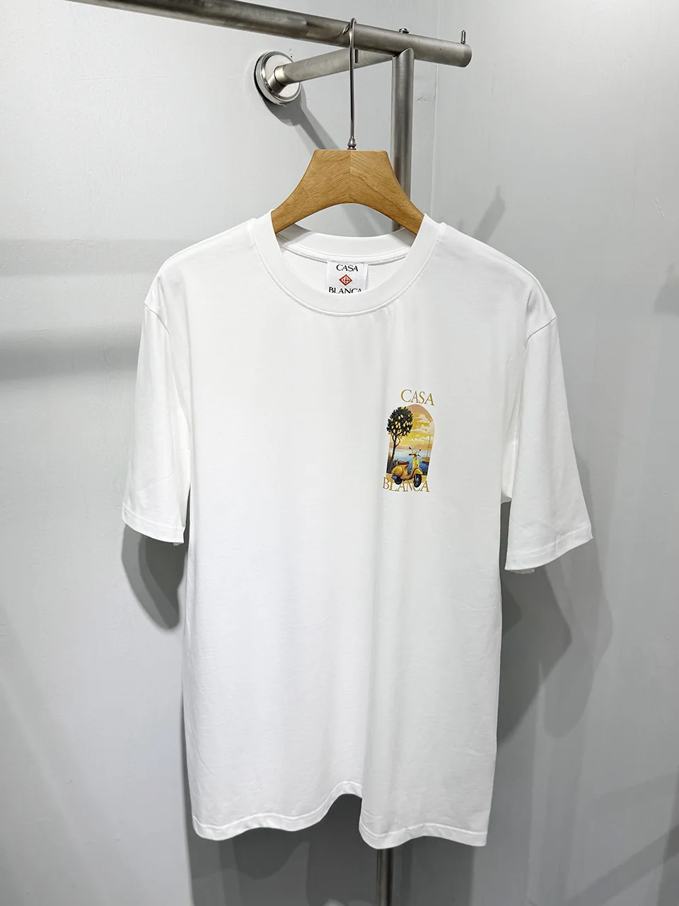 Casablanca Cotton-Feel Printed T-Shirt - Image 2
