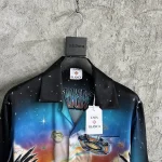 Silk-Feel Printed Short Sleeve Shirt