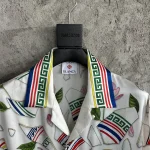 Silk-Feel Printed Short Sleeve Shirt