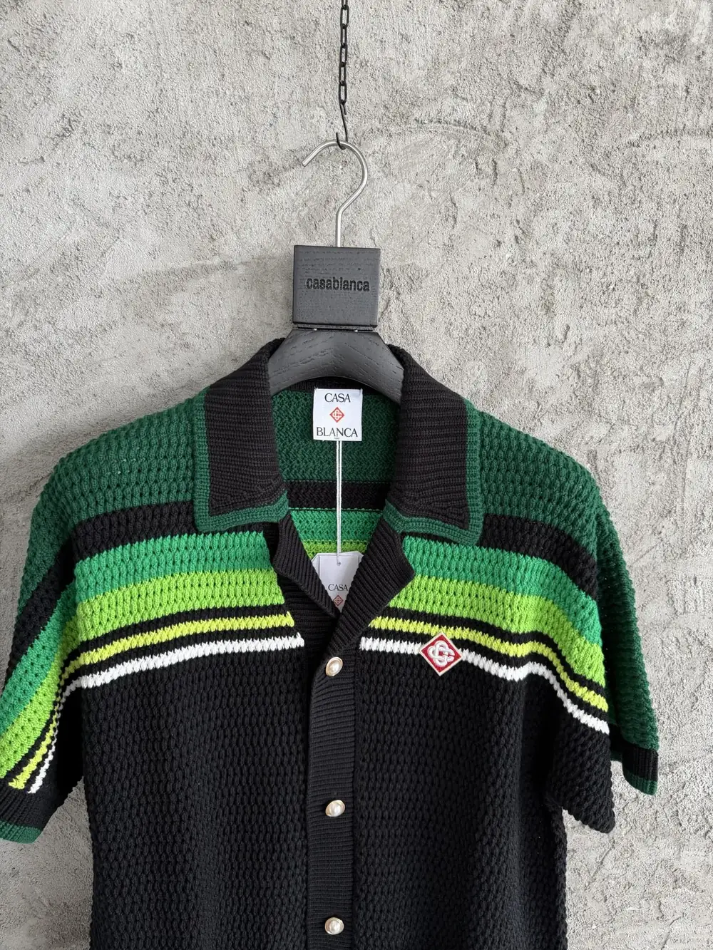 Casablanca Cotton-Feel Knit Shirt - Image 2